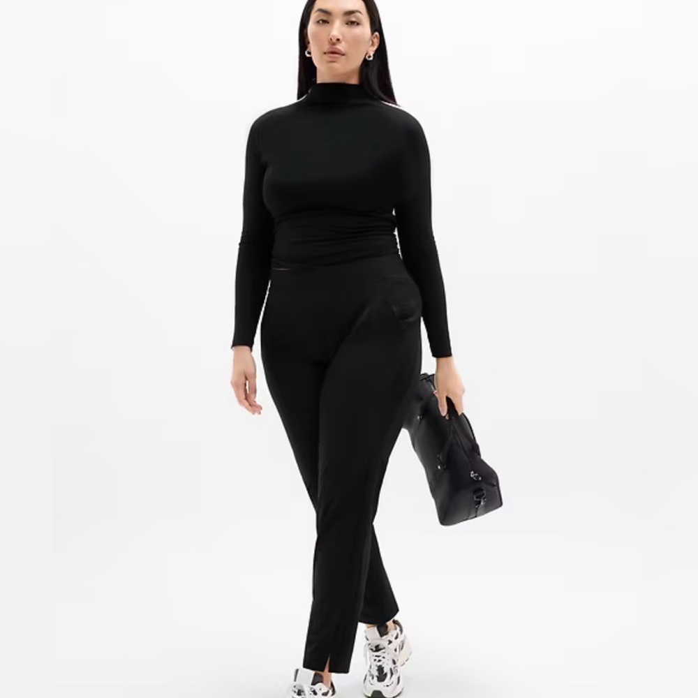 NWT Athleta Brooklyn Mid-Rise Ankle Pants Black Size 22 Plus